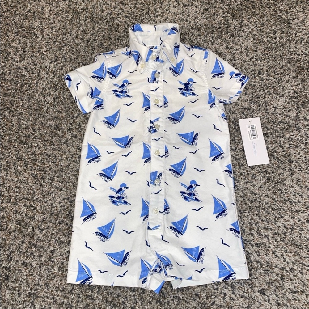 🆕 Ralph Lauren Baby Romper 12 months
